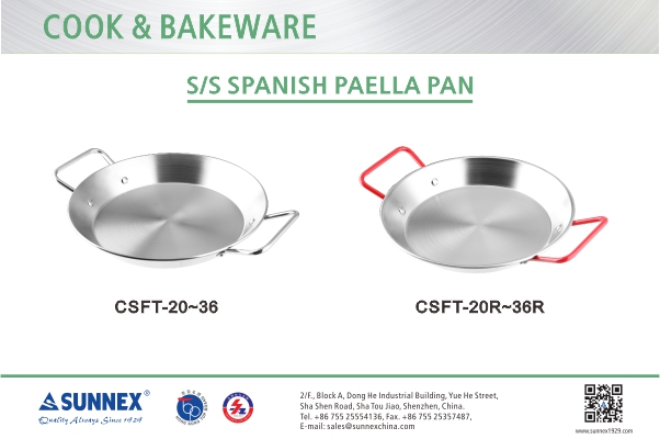 Sunnex roostevabast terasest hispaania paellapann